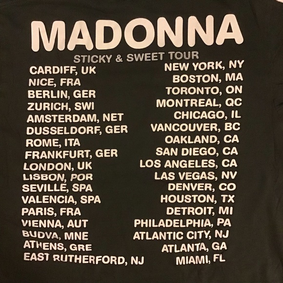 Madonna Sticky & Sweet Tour Size M - Picture 2 of 4